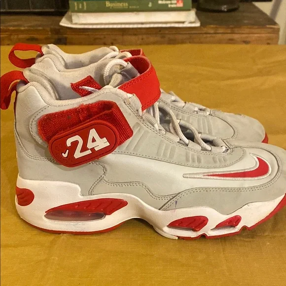 Nike Kids Red and White Sneakers